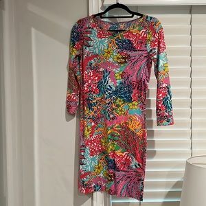 Lily Pulitzer coral print dress